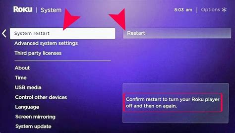 reset roku express|reboot roku tv with remote.